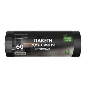 Пакеты для мусора Sweet Home 60 л 10 шт. сверхпрочные Ассорти (050774) Пакеты для мусора Sweet Home 60 л 10 шт. сверхпрочные Ассорти (050774)