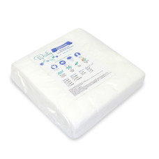 Салфетки одноразовые в пачке Doily из спанлейса гладкие 20х20см 100 шт. (10012570110)