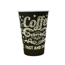 Стакан паперовий Coffee Late 250 мл 50 шт. Чорний (130254) Стакан паперовий Coffee Late 250 мл 50 шт. Чорний (130254)