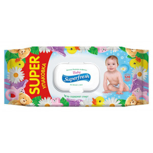 Влажные салфетки Superfresh для детей и мам 120 шт. (19010) Влажные салфетки Superfresh для детей и мам 120 шт. (19010)