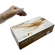 Перчатки Ceros Vinyl Clear виниловые S 100 шт. Прозрачные (202406)