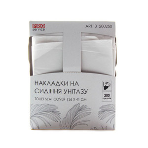 Гигиенические накладки на сиденье унитаза Pro Service 1/4 вертикальные 200 шт. (31200250) Гигиенические накладки на сиденье унитаза Pro Service 1/4 вертикальные 200 шт. (31200250)