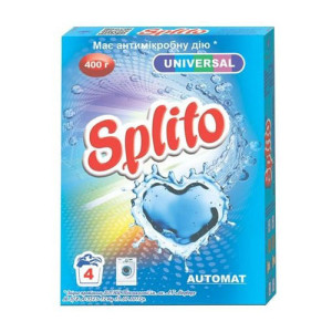 Пральний порошок Splito Universal автомат 4 цикли прання 400 г (382129)