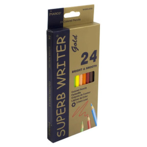 Карандаши цветные Marco Superb Writer Gold 24 цветов (4100G-24CB) Карандаши цветные Marco Superb Writer Gold 24 цветов (4100G-24CB)