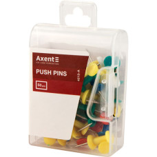 Кнопки-гвоздики Axent 50 шт. Цветные (4213-A)