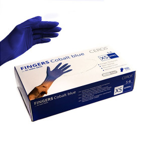 Перчатки Ceros Fingers Cobalt нитриловые неопудренные XS 100 шт. (4400016)