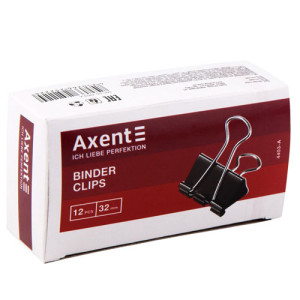 Біндери Axent 32 мм 12 шт. Чорні (4403-A)