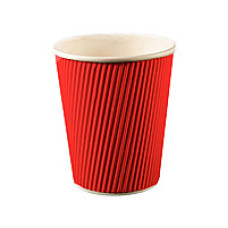 Стакан гофрированный Ripple 450мл 20 шт. Красный (45067)