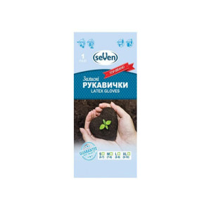 Перчатки SeVen латексные L (8-9) 2 шт. (69279) Перчатки SeVen латексные L (8-9) 2 шт. (69279)