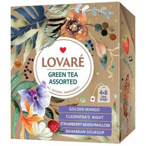 Чай Lovare Green Tea Assorted зелений 32 шт. (79655) 