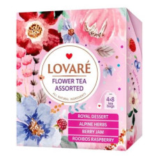 Чай Lovare Flower Tea Assorted Цветочный 32 шт. (79686) Чай Lovare Flower Tea Assorted Цветочный 32 шт. (79686)