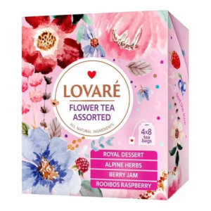 Чай Lovare Flower Tea Assorted Квітковий 32 шт. (79686) Чай Lovare Flower Tea Assorted Квітковий 32 шт. (79686)