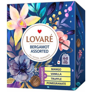 Чай Lovare Bergamot Assorted чорний 32 шт. (79822) 