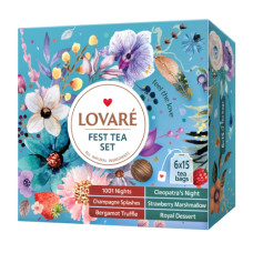 Набір чаїв пакетований LOVARE Fest tea set асорті 90 шт. (79907) Набір чаїв пакетований LOVARE Fest tea set асорті 90 шт. (79907)