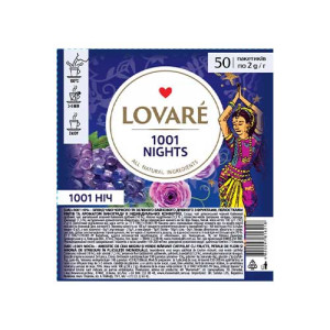 Чай Lovare 1001 Ночь черная 50 шт. (816218) Чай Lovare 1001 Ночь черная 50 шт. (816218)