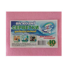 Салфетки Хосен вискозные 30х38 см 10 шт. Ассорти (826963)