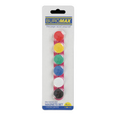 Набір магнітів Buromax 20 мм 6 шт. (BM.0030-62) Набір магнітів Buromax 20 мм 6 шт. (BM.0030-62)