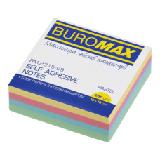 Бумага для заметок Buromax Pastel Проклеенная 75х75 мм 250 листов Ассорти (BM.2315-99) Бумага для заметок Buromax Pastel Проклеенная 75х75 мм 250 листов Ассорти (BM.2315-99)