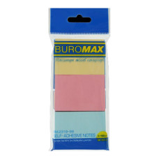 Бумага для заметок Buromax с клейким слоем 38x51 мм 3 цв х 100 л (BM.2319-99) Бумага для заметок Buromax с клейким слоем 38x51 мм 3 цв х 100 л (BM.2319-99)