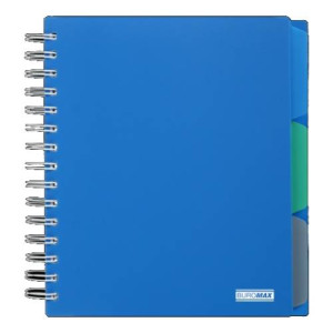 Блокнот с разделителями Buromax Classic B5 120 листов в клетку Синий (BM.24355911-02) Блокнот с разделителями Buromax Classic B5 120 листов в клетку Синий (BM.24355911-02)