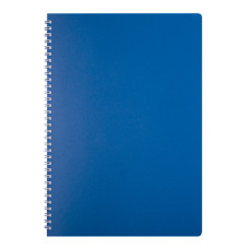 Тетрадь Buromax Classic A4 80 листов пластиковая обложка в клеточку Синий (BM.2446-002)