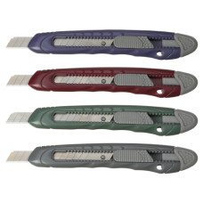 Нож канцелярский Buromax Morandi Style 18 мм пластиковый ассорти (BM.4636)