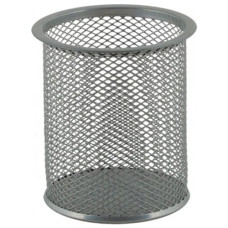 Металлическая подставка для ручек Buromax круглая серебристая (BM.6202-24) Металлическая подставка для ручек Buromax круглая серебристая (BM.6202-24)