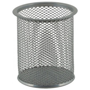 Металлическая подставка для ручек Buromax круглая серебристая (BM.6202-24)