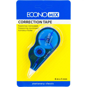 Коректор стрічковий Economix 5 мм х 8 м (E41301) Коректор стрічковий Economix 5 мм х 8 м (E41301)