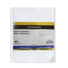 Файли Format A4+ 40 мкм 100 шт. (F35118) Файли Format A4+ 40 мкм 100 шт. (F35118)