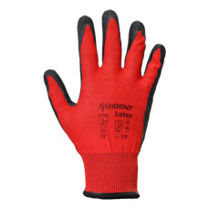 Рабочие перчатки Trident полиэстер с латексным покрытием р. 10 красные 2 шт (L1315)