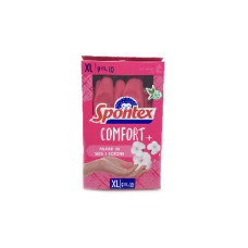 Перчатки латексные Spontex Comfort хозяйственные XL (MAP04)