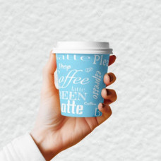 Стакан бумажный Romus Drink time 180 мл 50 шт. Голубой (R18050778)