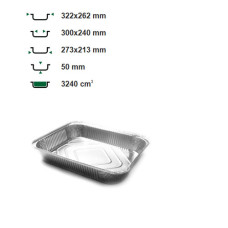 Контейнер из пищевой фольги Zenith 3200 мл 50 шт. (R31L)