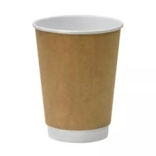 Стакан бумажный двустенный Romus 350 мл 25 шт. Евро Крафт+белый (R35025772)