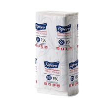 Полотенца бумажные Papero двухслойные V-сложения 150 листов Белые (RV023)