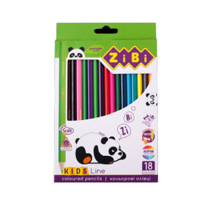 Карандаши цветные ZiBi Kids Line 18 цветов (ZB.2415) Карандаши цветные ZiBi Kids Line 18 цветов (ZB.2415)