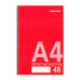 Блокнот Romus A4 48 листов в клеточку боковая спираль (R882928) Блокнот Romus A4 48 листов в клеточку боковая спираль (R882928)