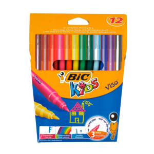 Фломастери BIC Visa 12 кольорів (bc888695) Фломастери BIC Visa 12 кольорів (bc888695)