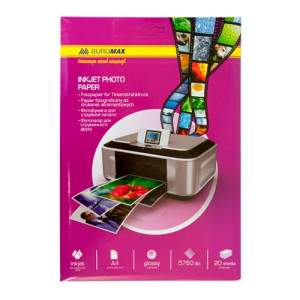 Фотопапір Buromax A4 180 г/м2 20 аркушів Глянцевий (BM.2220-4020)