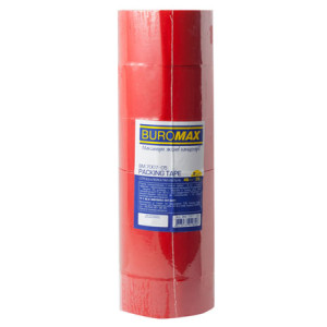 Клейка стрічка Buromax 48 мм х 35 м 40 мкм Червона 1 шт. (BM.7007-05)
