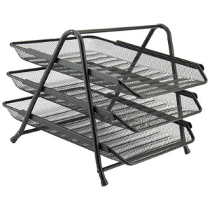 Лоток горизонтальный Axent 3 отделения Черный (2122-01-A)