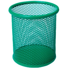 Металлическая подставка для ручек Buromax круглая Зеленая (BM.6202-04) Металлическая подставка для ручек Buromax круглая Зеленая (BM.6202-04)