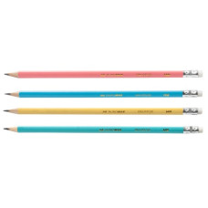 Карандаш чернографитный Buromax Pastel HB с резинкой (BM.8526) Карандаш чернографитный Buromax Pastel HB с резинкой (BM.8526)