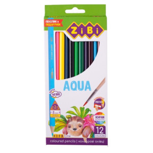 Карандаши цветные акварельные ZiBi Kids Line 12 цветов (ZB.2475) Карандаши цветные акварельные ZiBi Kids Line 12 цветов (ZB.2475)
