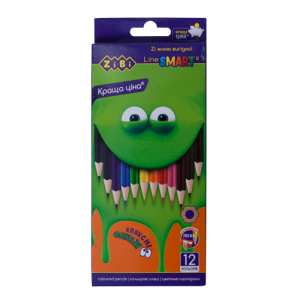 Карандаши цветные ZiBi Smart Line12 цветов (ZB.2424)