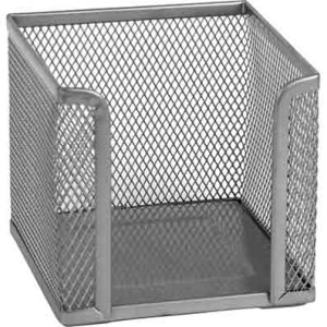 Металлическая подставка для бумаги Axent 100x100x100 мм Серебристая (2112-03-A)