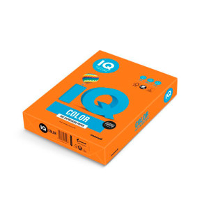 Бумага цветная IQ Color A4 80 г/м2 500 листов Оранжевый (OR43/A4/80/IQ) Бумага цветная IQ Color A4 80 г/м2 500 листов Оранжевый (OR43/A4/80/IQ)