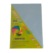 Бумага цветная Romus A4 160 г/м2 100 листов Голубой лед (R50669)
