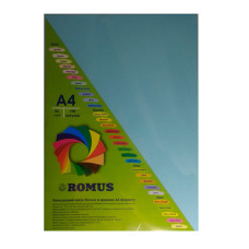 Бумага цветная Romus A4 160 г/м2 100 листов Светло-голубой (R50683)